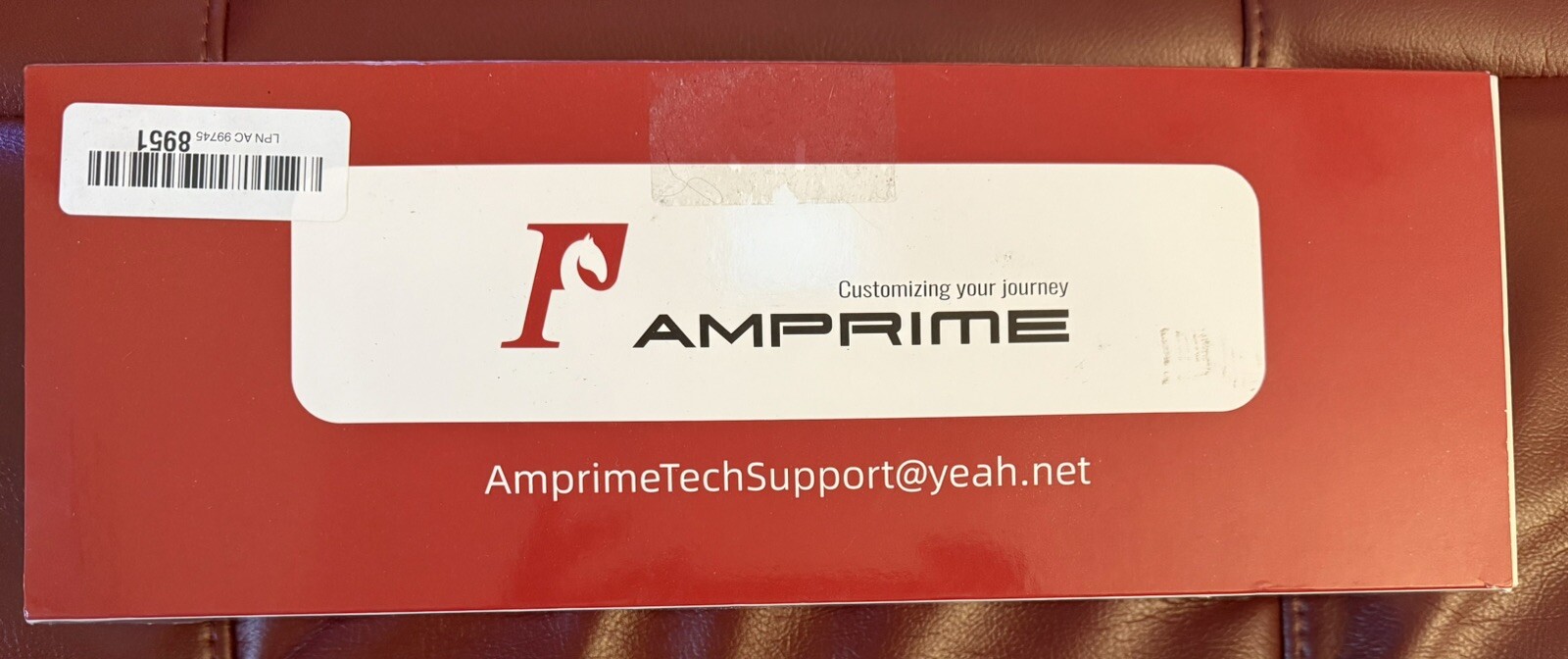 AMPRIME T86 MIRROR – Dual Front & Rear View Camera – Video Player – 9.66”