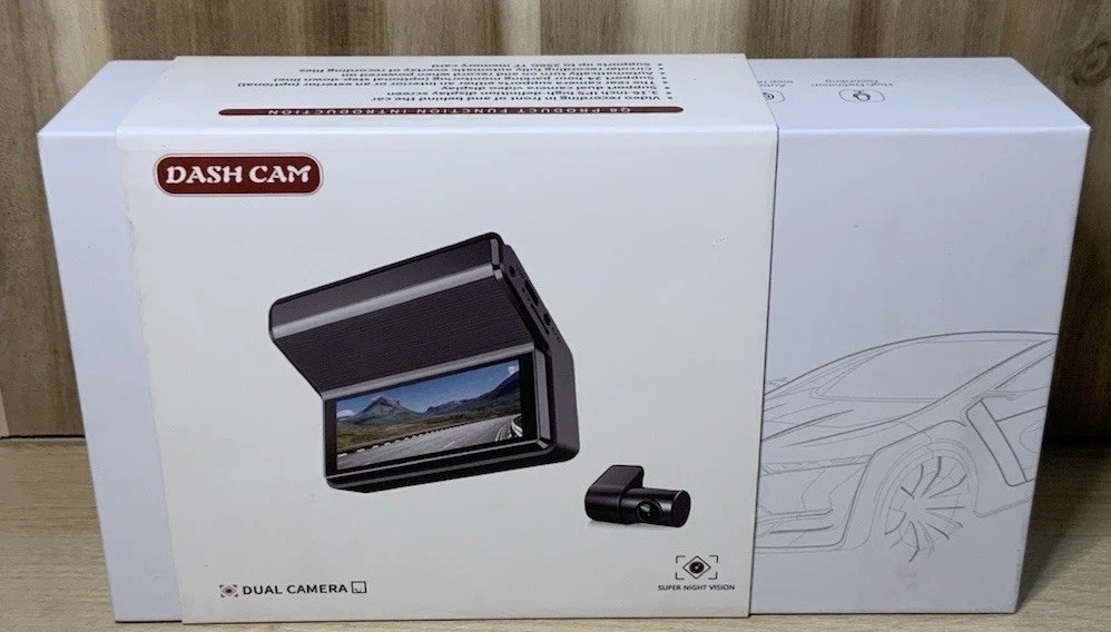 2K 1080P HD WiFi Dash Cam Wireless Car Video Recorder Night Vision, Dual Camera