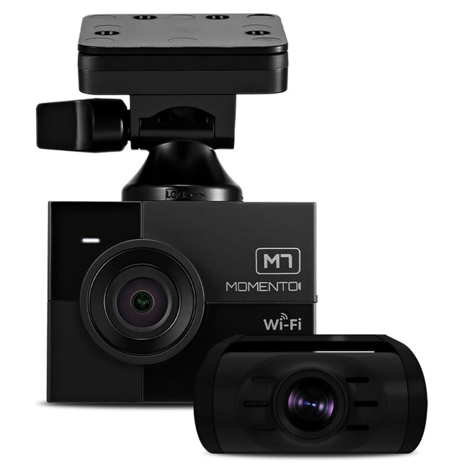 Momento MD-7205 2K QHD 3-Channel Front and Rear Dash Camera System – High-Res.