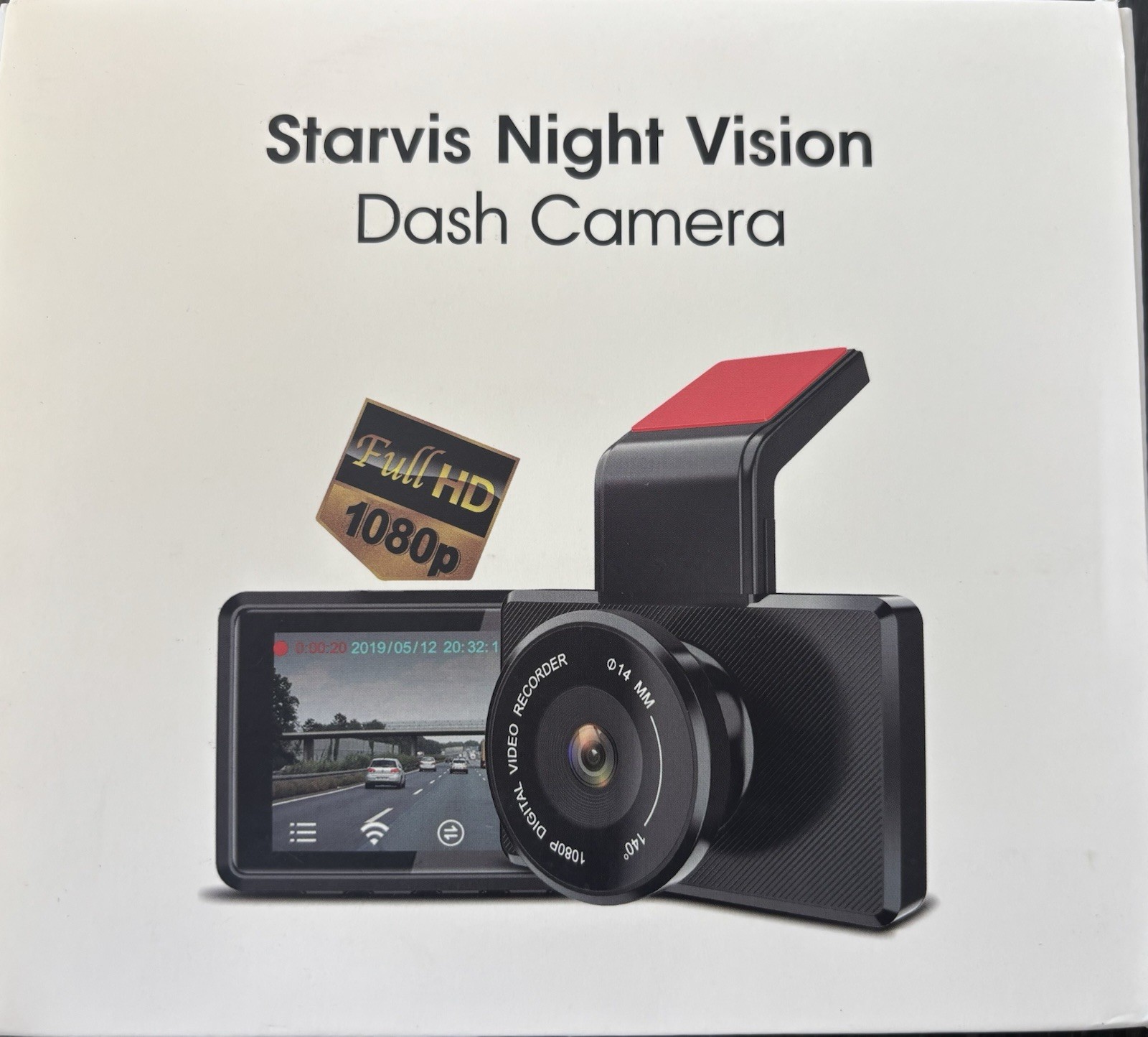 Starvis Night Vision Dash Camera HD 1080P
