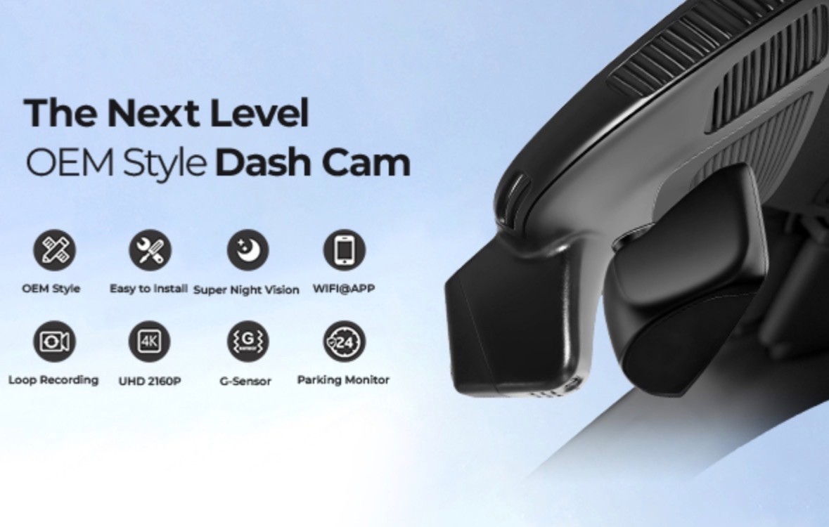 Front 4k & Rear 1080p Dash Cam for Mercedes-Benz GLE(W167/C167) 2020-2025 & GLS