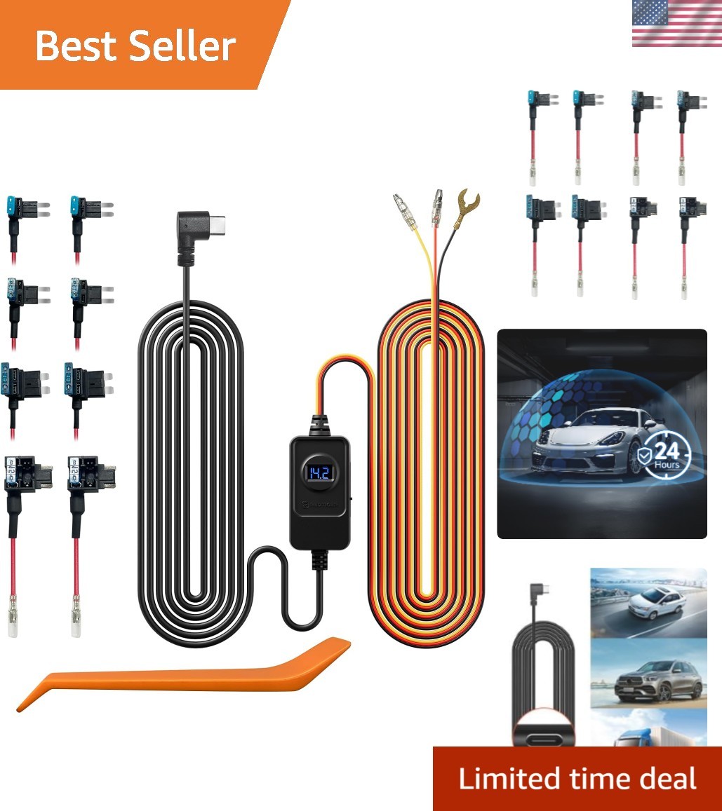 F7N Dash Cam Hardwire Kit – Reliable Power Source with Enhanced Safety Features