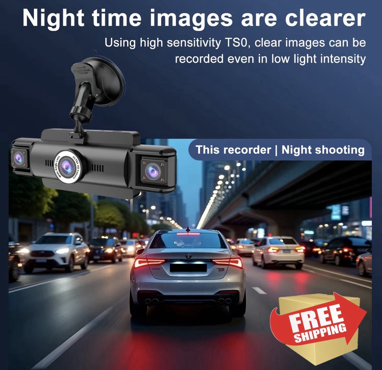 360° 4k Dash Cam Front and Rear Inside Left Right 4 Channel WiFi Dash Camera