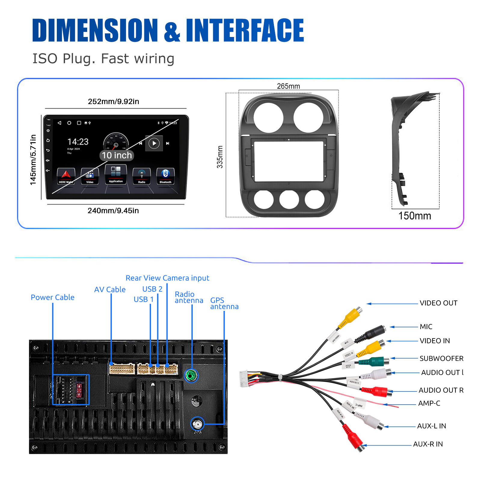 Android 13 Car Stereo Carplay Radio GPS For Honda Civic 2006-2011 2+32G WiFi AHD
