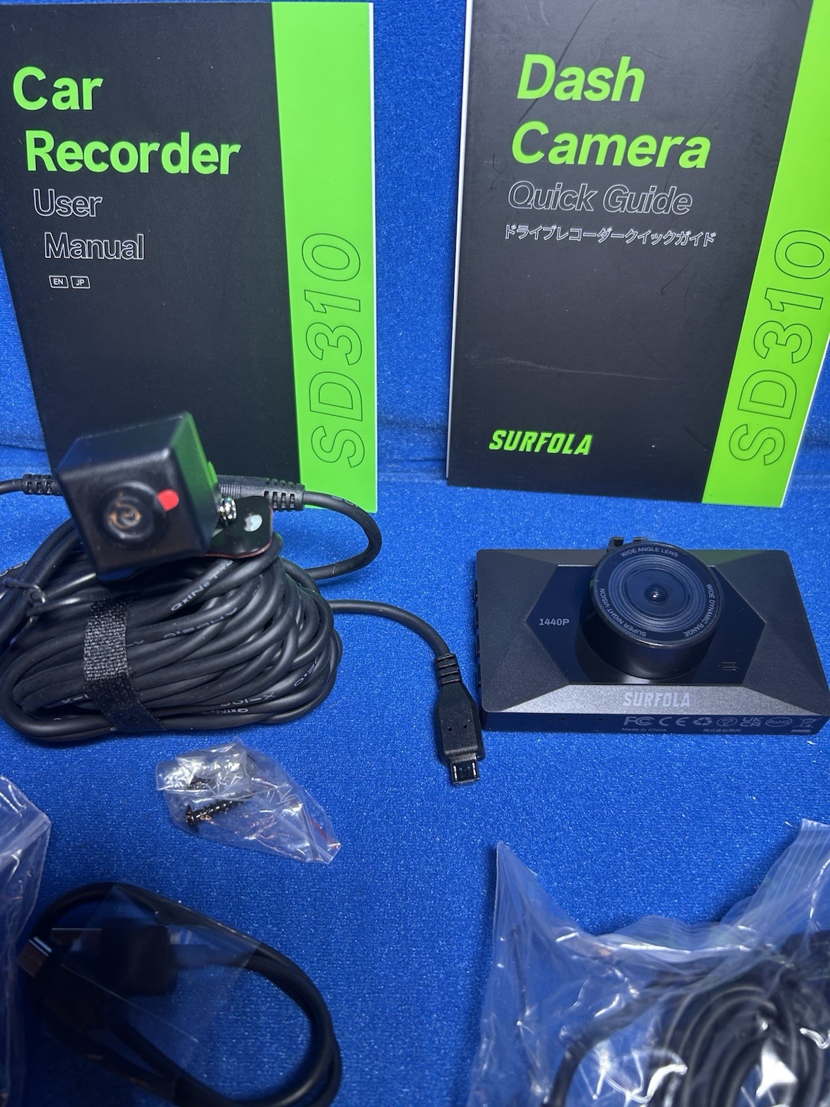 Surfola Car recorder SD 310 mini dash cam 3 inch IPS screen Dual Car Camera