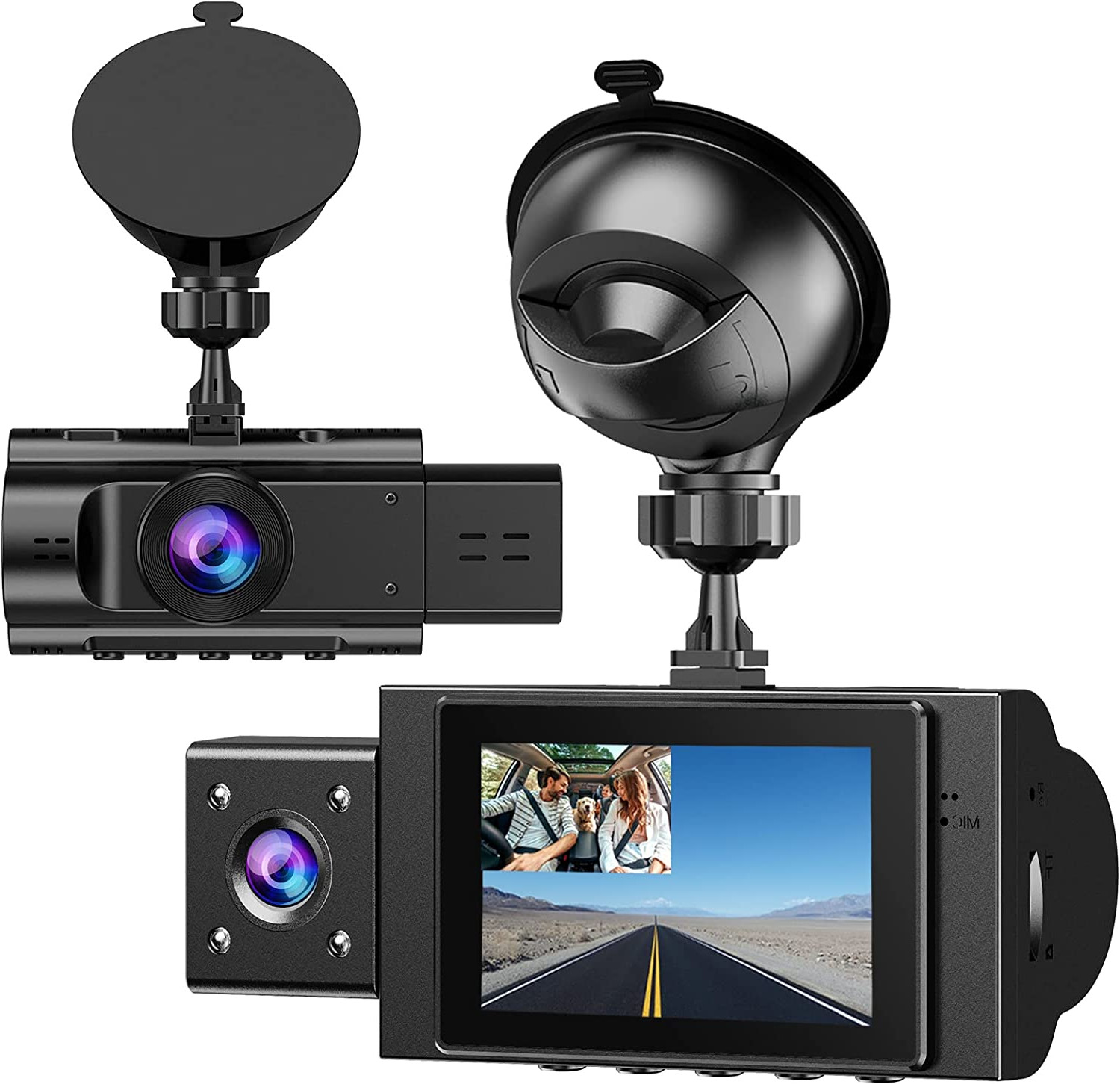 Robo Anti Auto 1080P Grabador Video Delantero Trasero Dual De La Leva Rociada