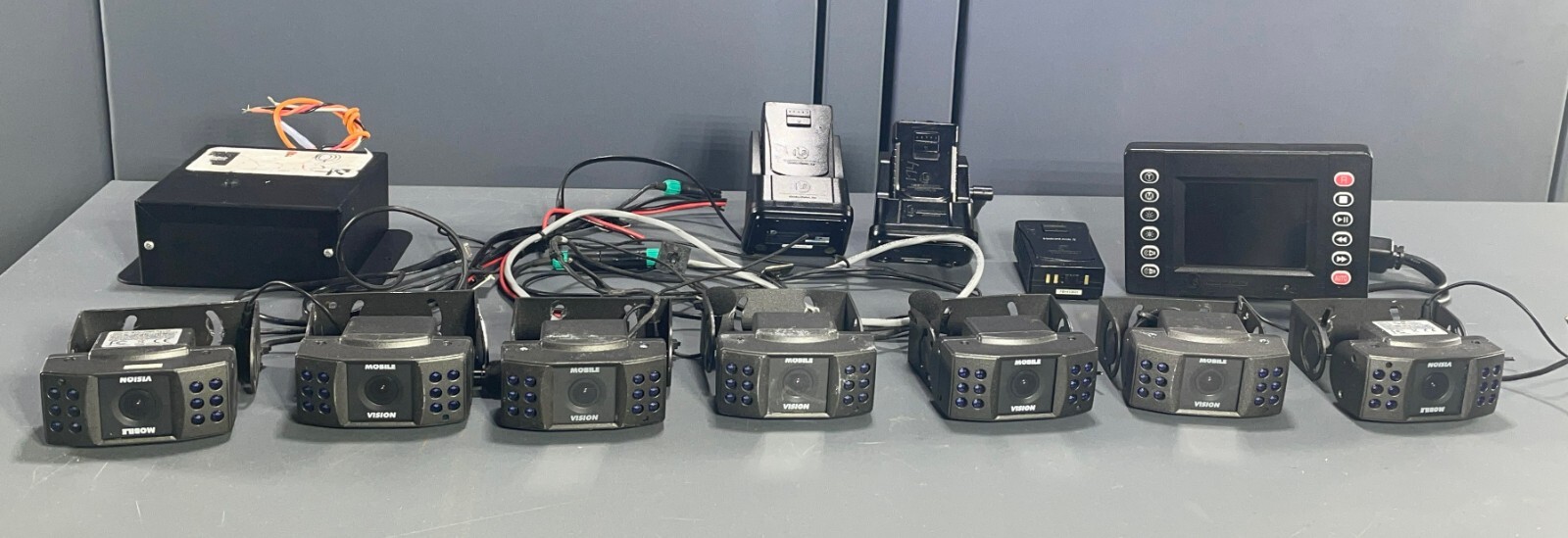 Mobile Vision Dash Cameras with Accessories MVD-258IR Lot of 7