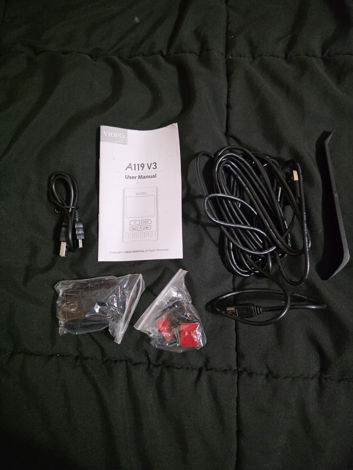 VIOFO Dash Cam A119 V3 Quad HD + Hardwire Kit Cable 3 + 64GB SD Card for Dashcam