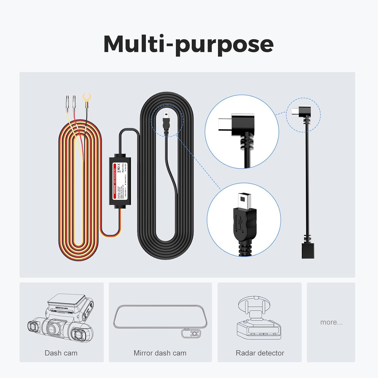 Smart Acc Hardwire Kit Dash Cam Parking Mode Monitor