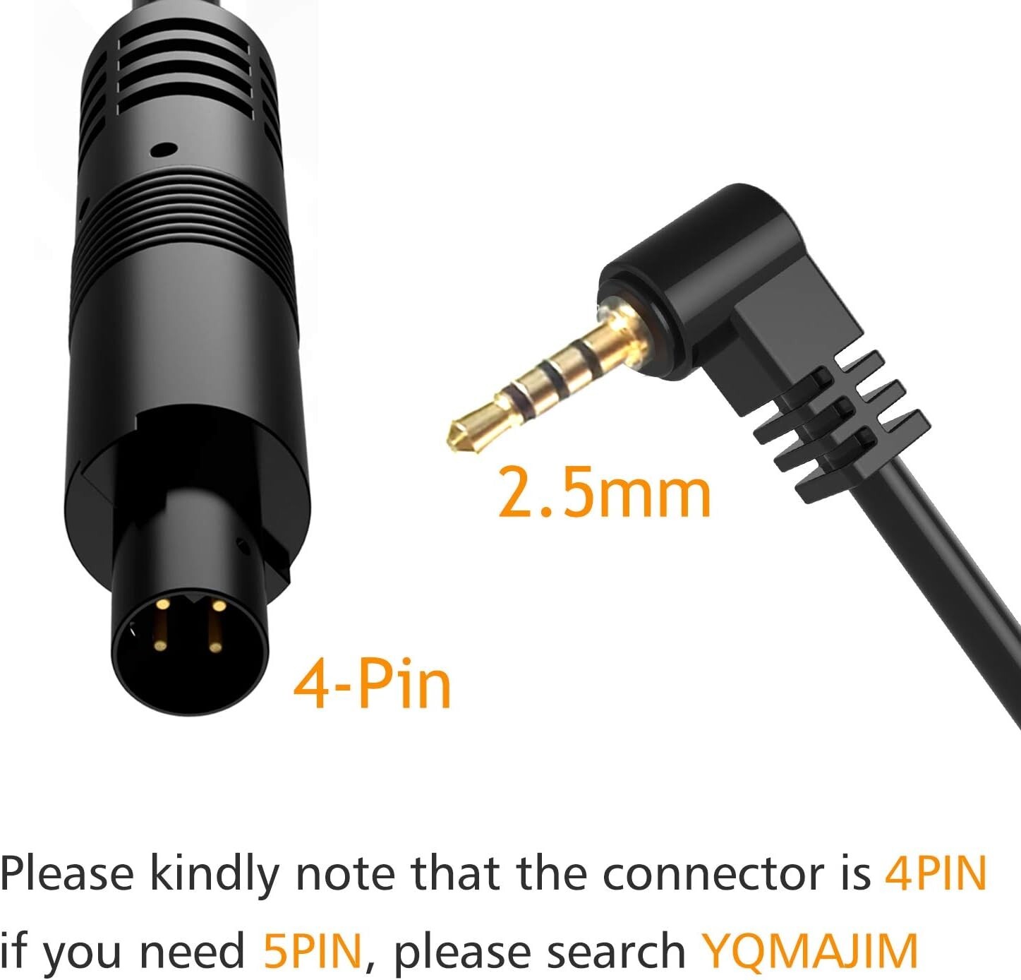 4 Pin Backup Camera Extension Cable – 33 Ft for Dash Cams & Reverse Trigger Use