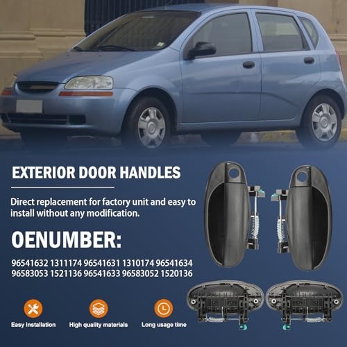 1311174 Exterior Door Handles for Aveo 2004-2008 Aveo5 2009-2011 Extured