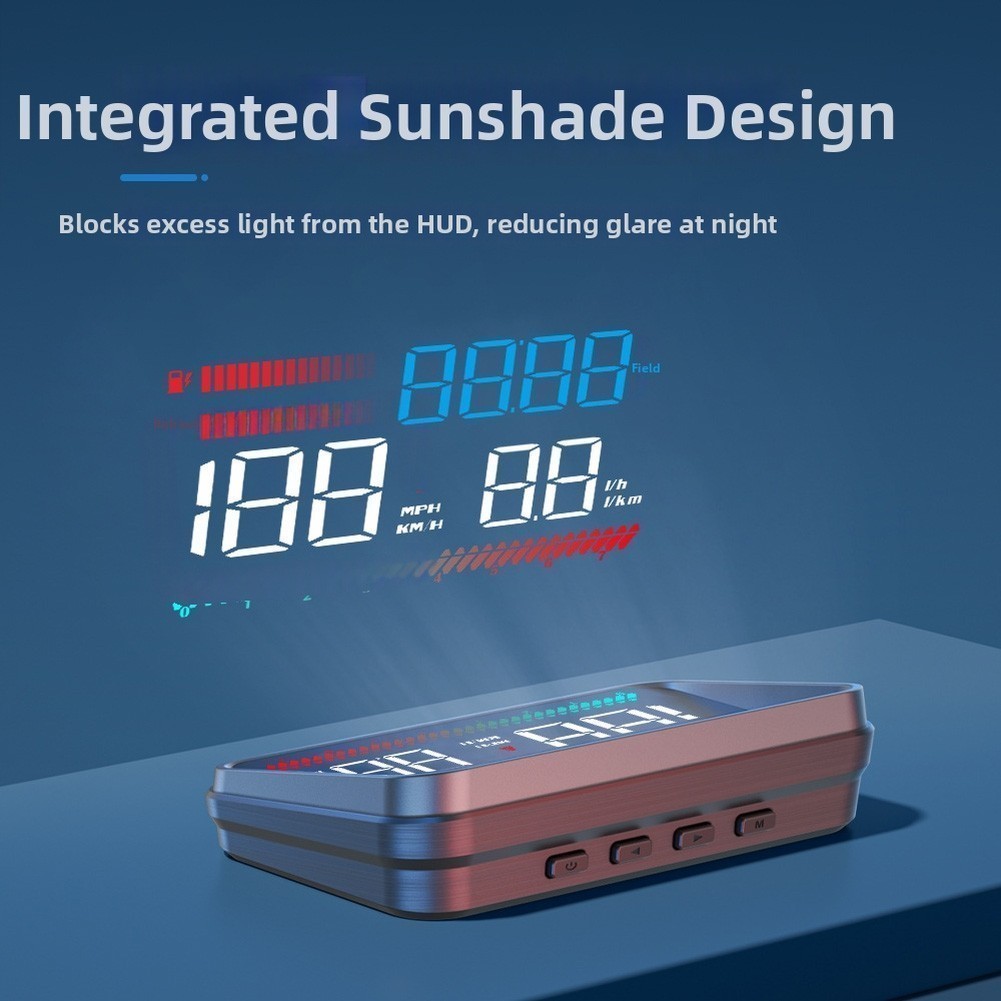 OBD2 HUD Projector Head Up Display for Gas Cars 2008+ Type C Interface