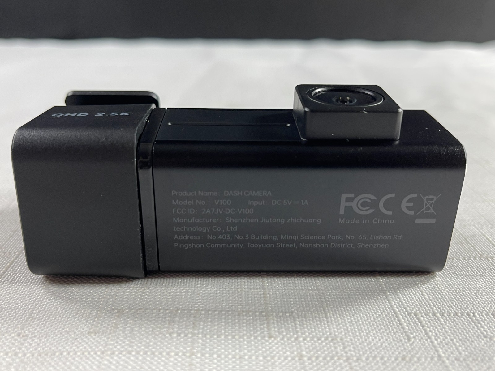 E-YEEGER V100 Black Parking Monitor Night Vision 2.5K Car Dash Camera