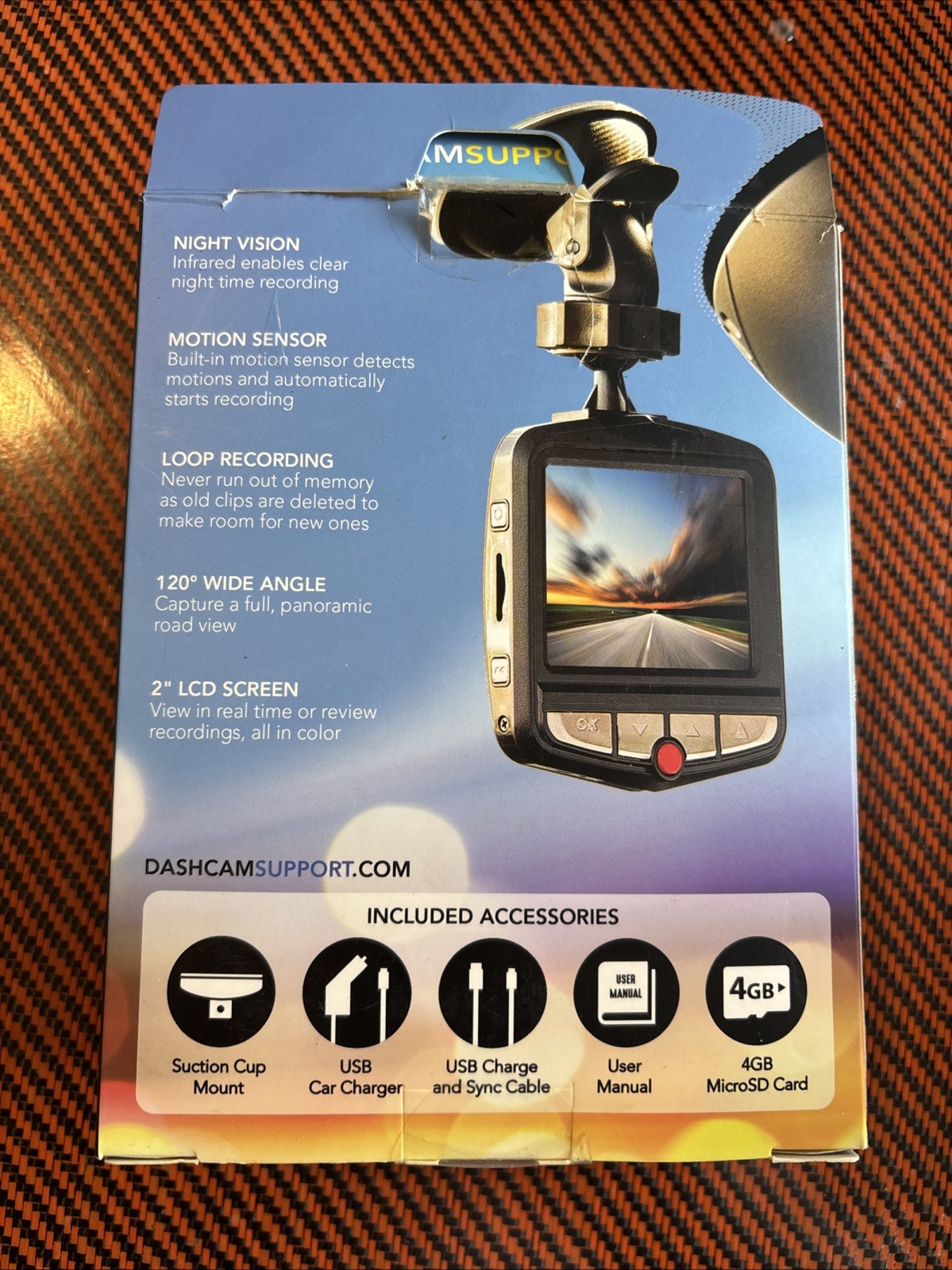PILOT ON-BOARD WITNESS DASH CAM 1080P FULL HD RES 8GB AUTO CAMERA New