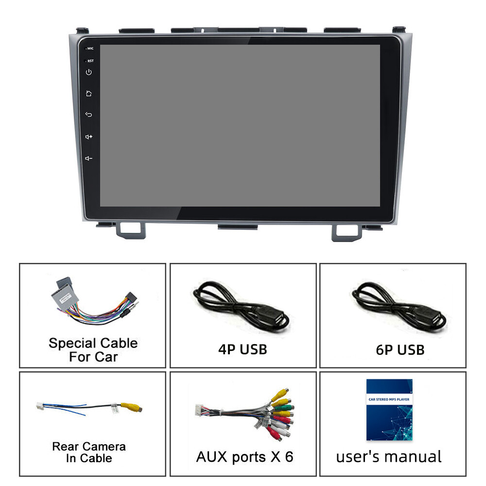 9” Wireless Carplay & Android Auto Head Unit Car Radio For Honda CR-V 2007-2011