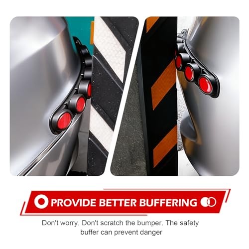 Car Bumper Protector Strips, Automotive Bumper Reflective Anti 2 PCS Red