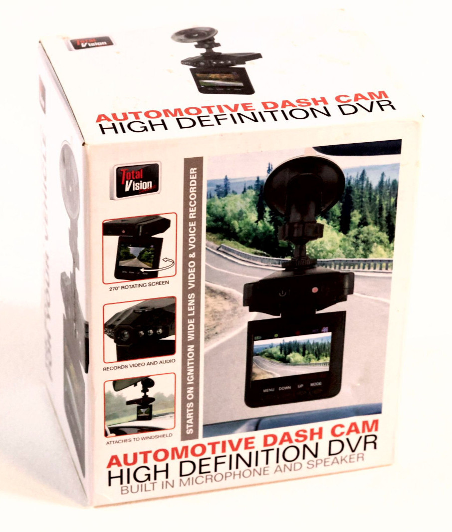 Automotive Dash Cam HD DVR | Built-In Mic & Speaker | Windshield Mount Camera
