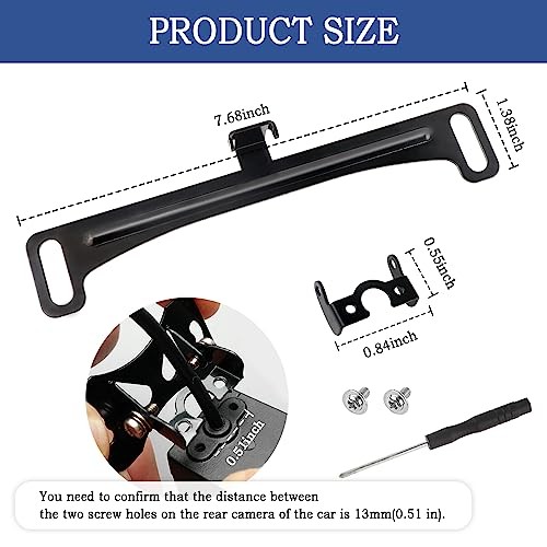 Universal Back Up Camera License Plate Mount,Dash Cam Rearview Camera Mount