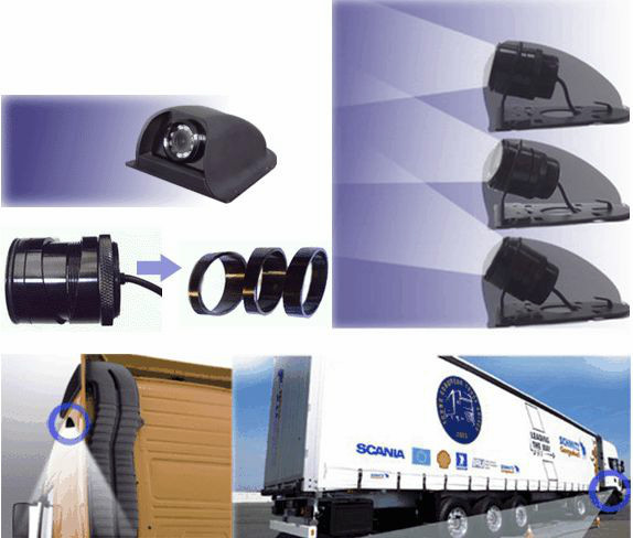 CCD COLOR 700TVL SIDE VIEW CAMERAS NIGHT VISION with 32 FT EXTENDED 4-PIN CABLE
