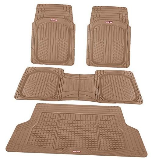 Premium FlexTough Plus All-Protection DeepDish Front & Rear Mats with Beige