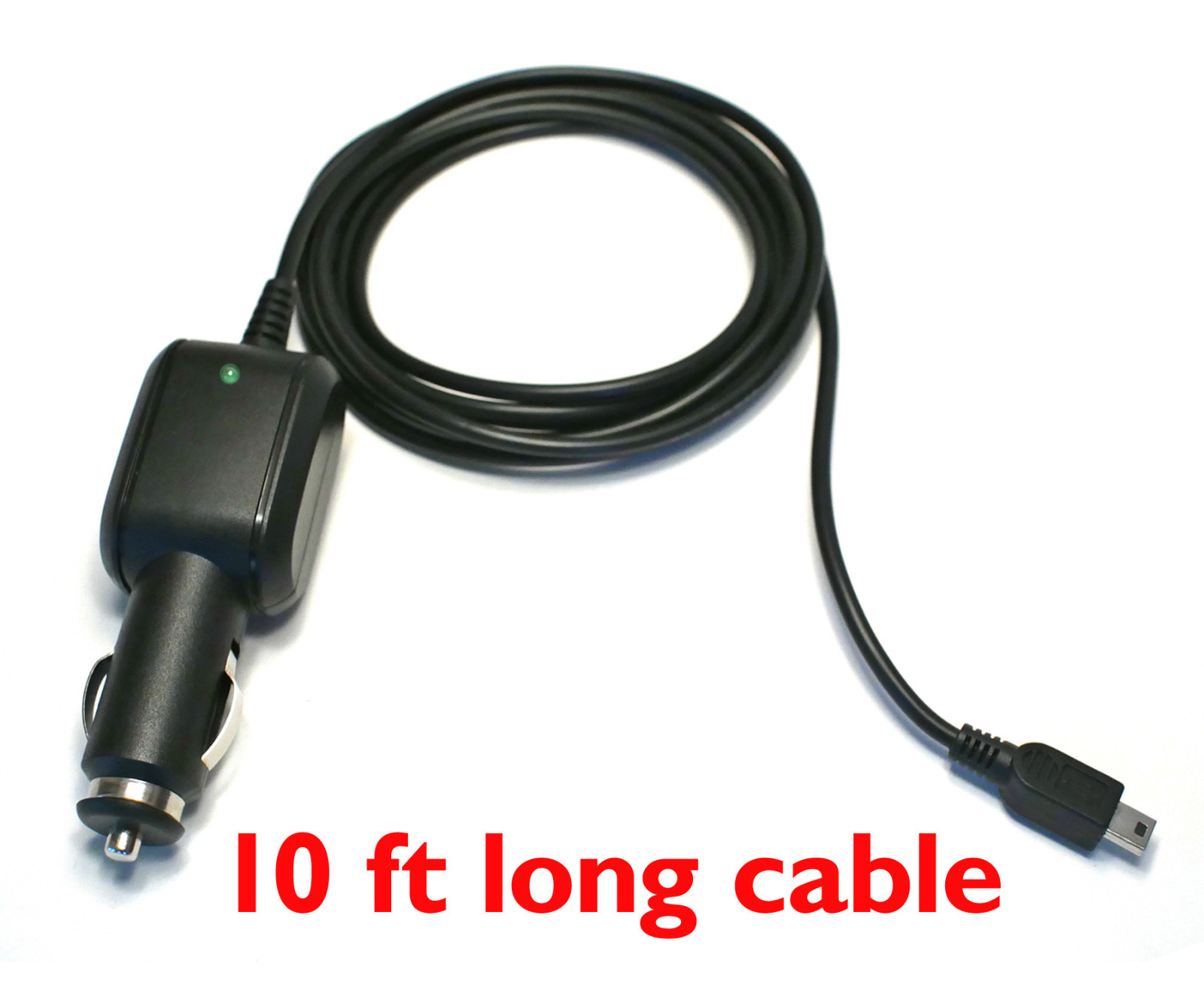 10ft 2A DC USB Power Car Charger Cable Cord for Garmin Dash Cam 10 20 30 35 DVR