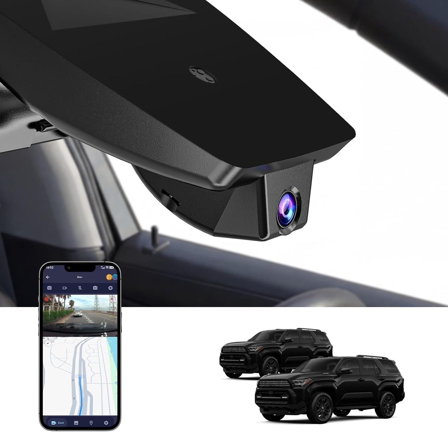 4K Dash Cam Toyota 4Runner 2020-2024 TRD Sport Limited Pro Off-Road Venture SR5