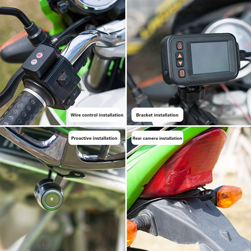 Motorcycle Dual Lens Motorbike DV Dash Camera Cam Video Camcorder G-sensor MT30A