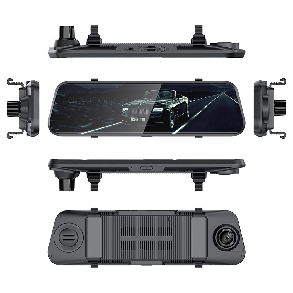 wifi Car DVR 10″IPS Touch 4G backup Mirror DVR Android ADAS GPS Navi FHD 1080P