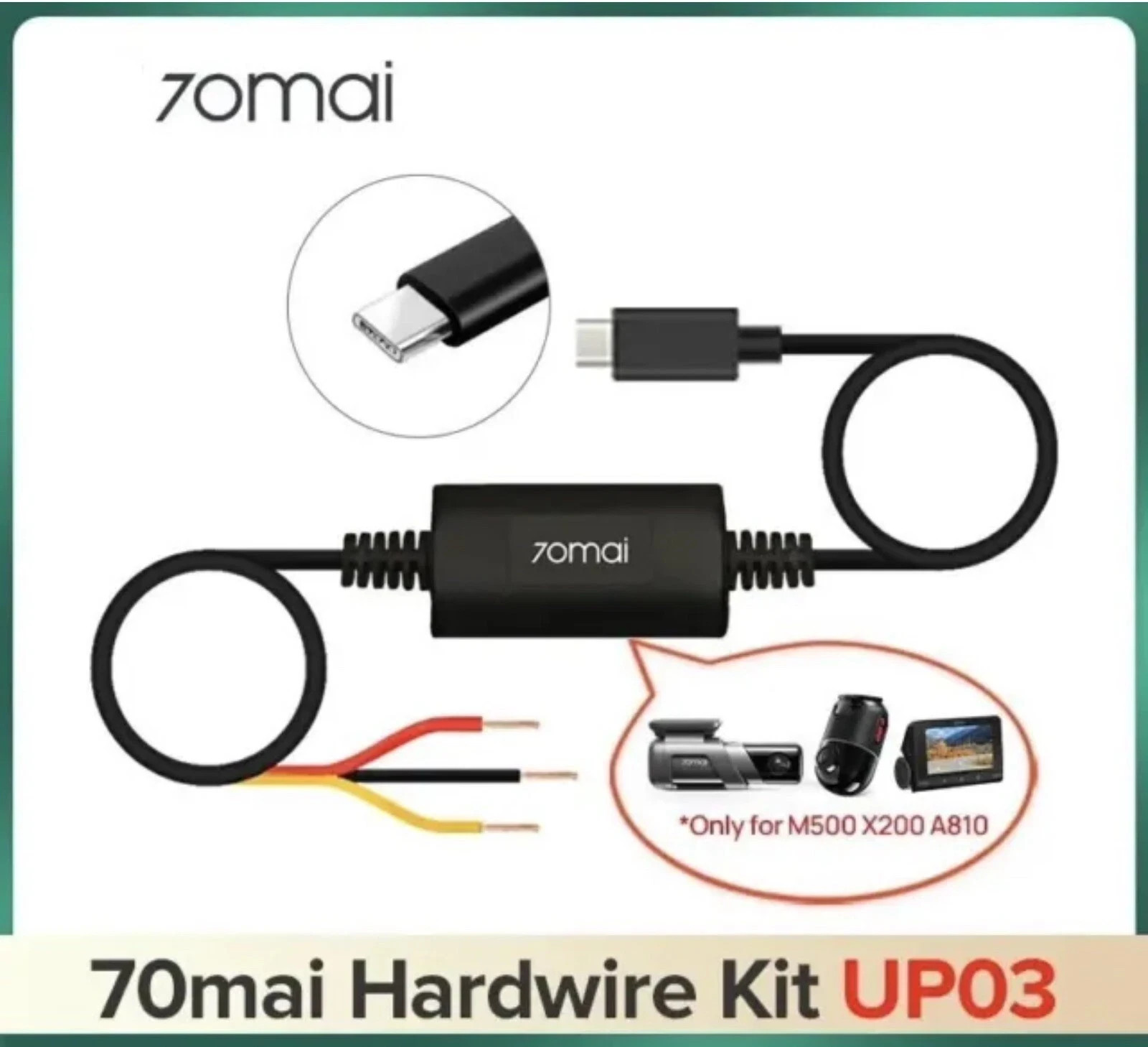 70mai hardwire kit UP03 24H Parking Cable