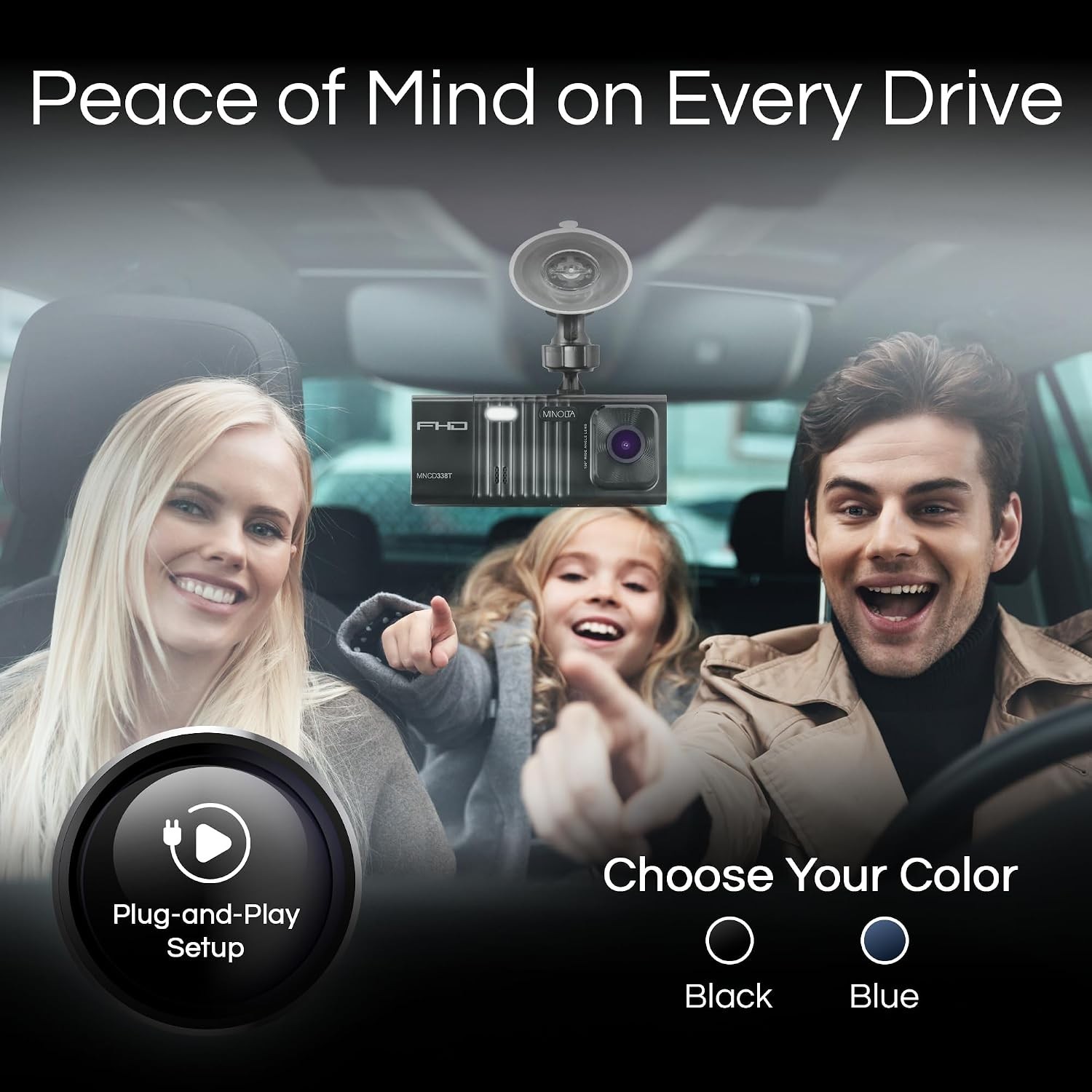 3-Channel 1080P Dash Camera with Night Vision & G-Sensor – Complete Safety Pack