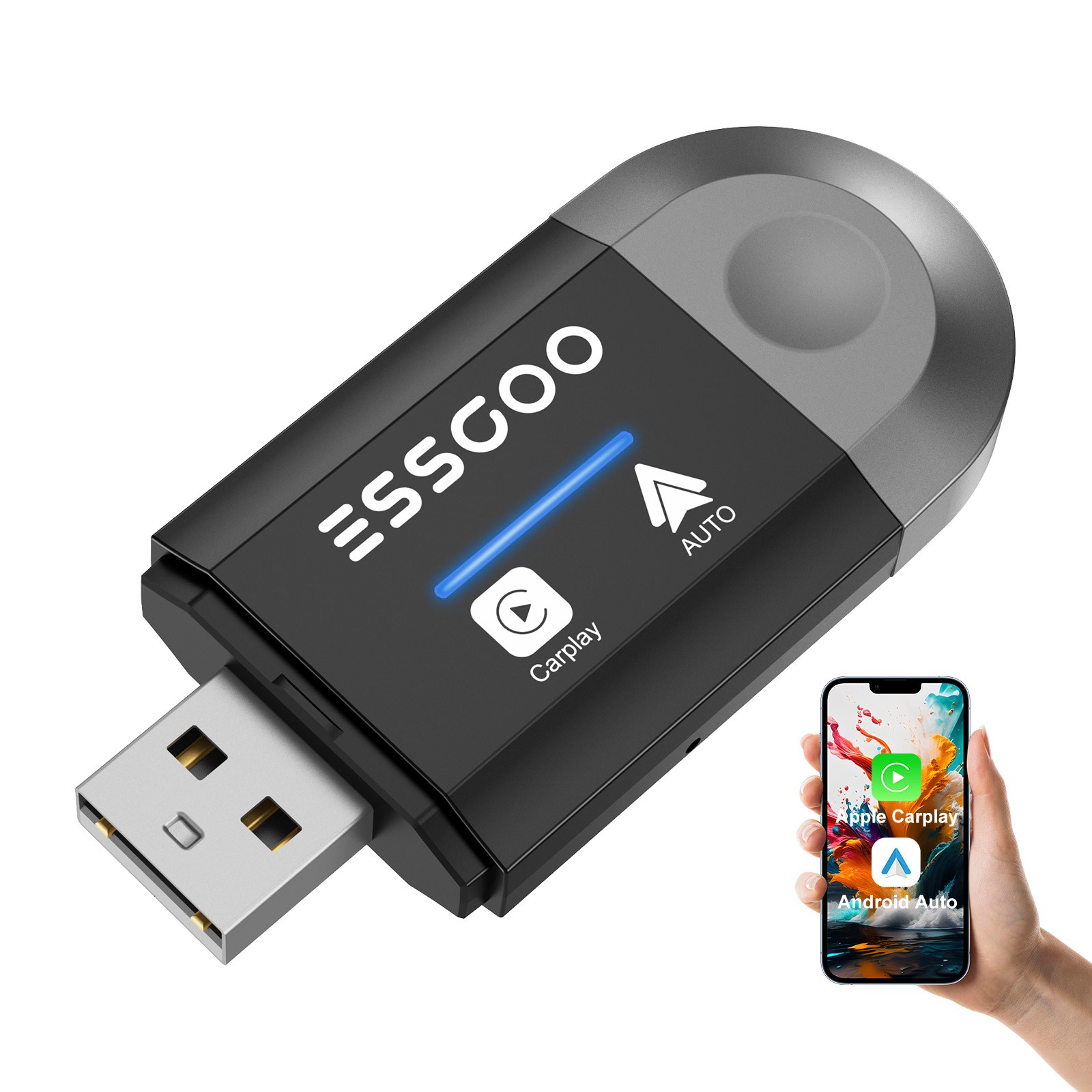 USB Wireless CarPlay Adapter For iPhone Apple Wireless Carplay Dongle Plug &Play