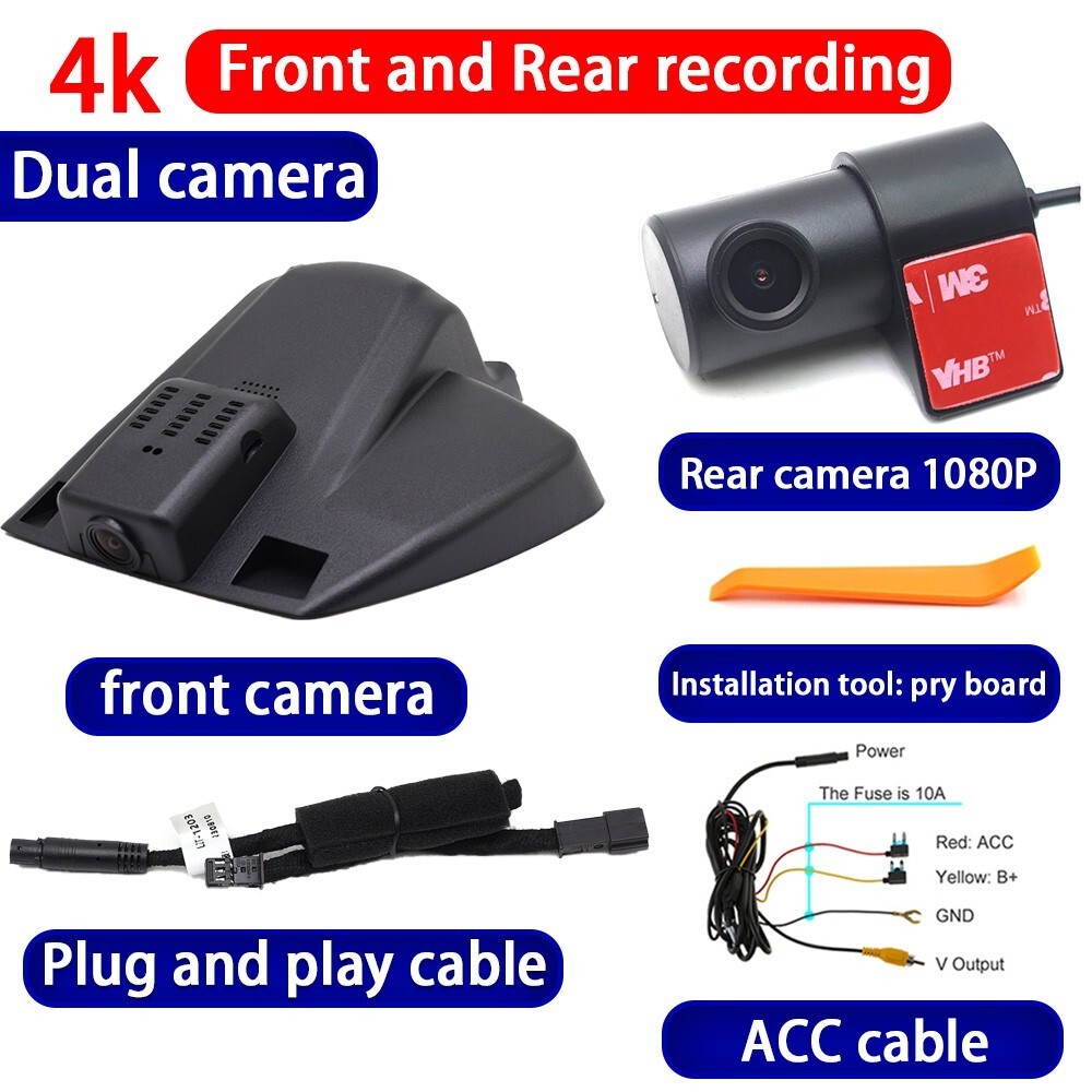 4K UHD 2160P Wifi Car DVR Dash Cam Camera For Ford Mondeo Fusion CD391 2013-2022