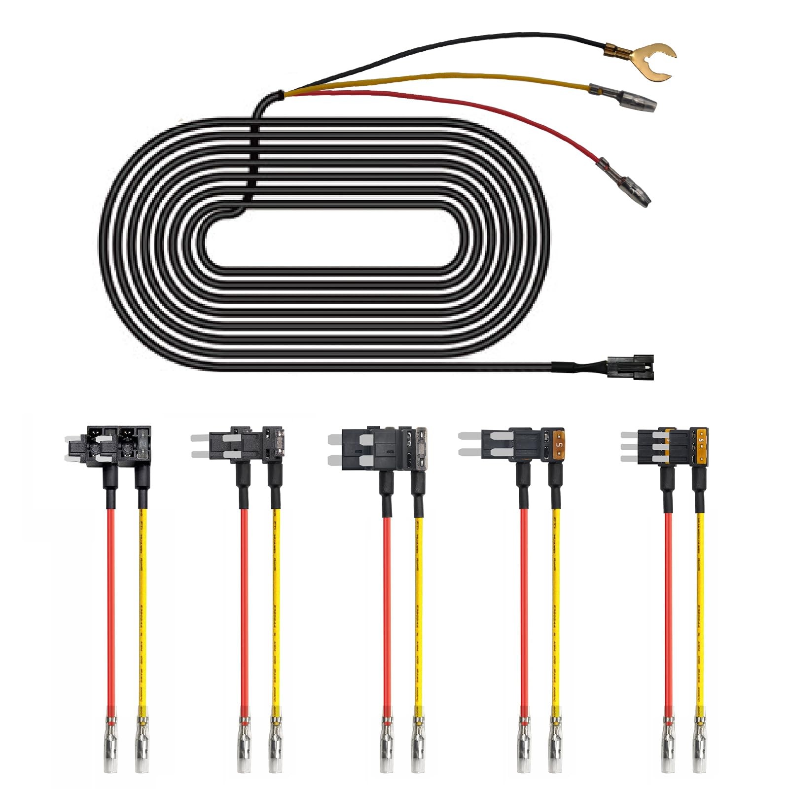 mangoal Fuse Box Power Adapter Dash Cams, Upgrade Parking Monitoring, Hardwir…