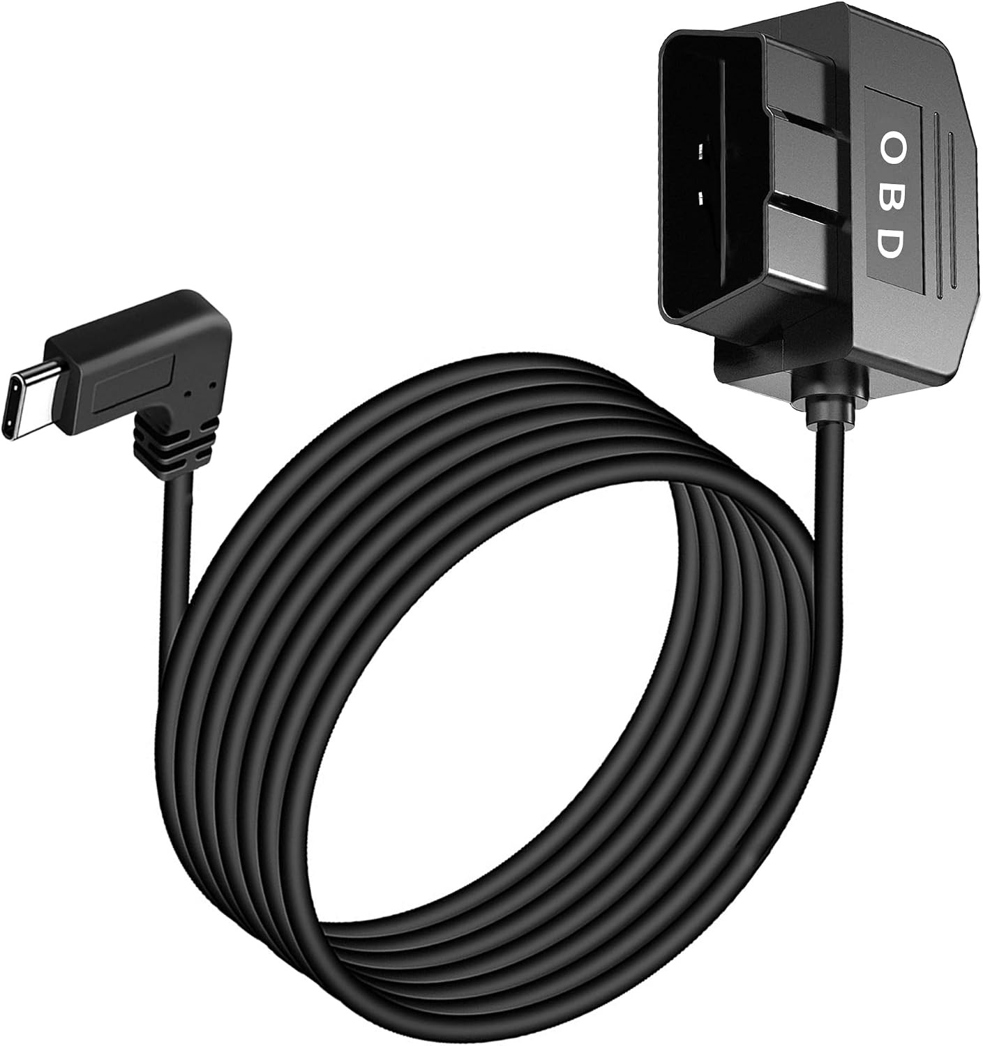 OBD OBD2 Hardwire Kit Power Cable for Dash Camera with 90Degree USB Type C