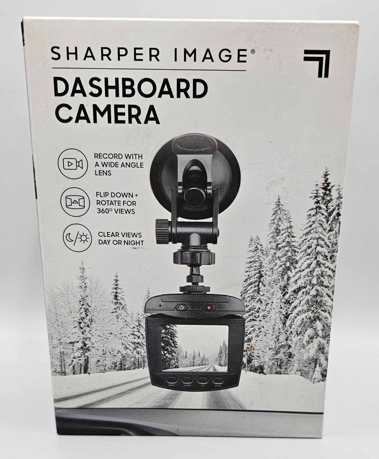 Sharper Image Dashboard Camera with Wide Angle Lens – Black