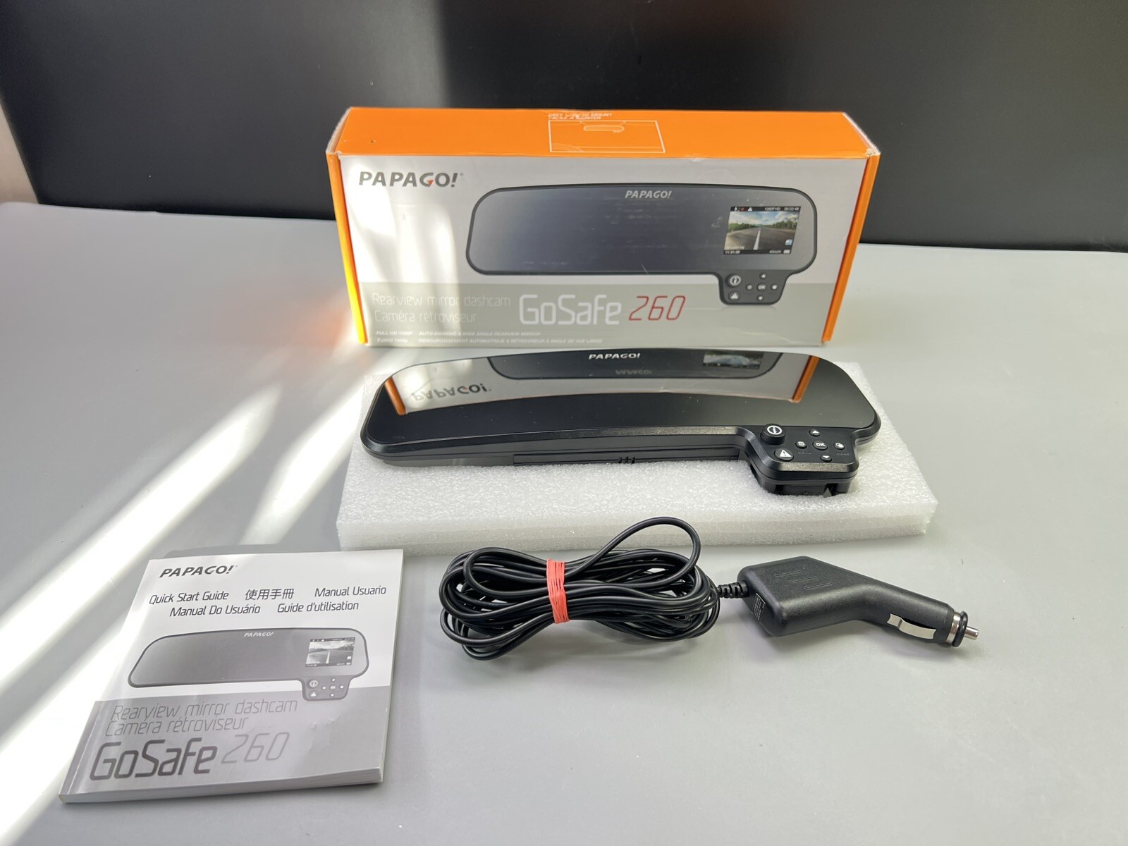 Papago GoSafe 260 Rearview Mirror Car Dashcam, Camera
