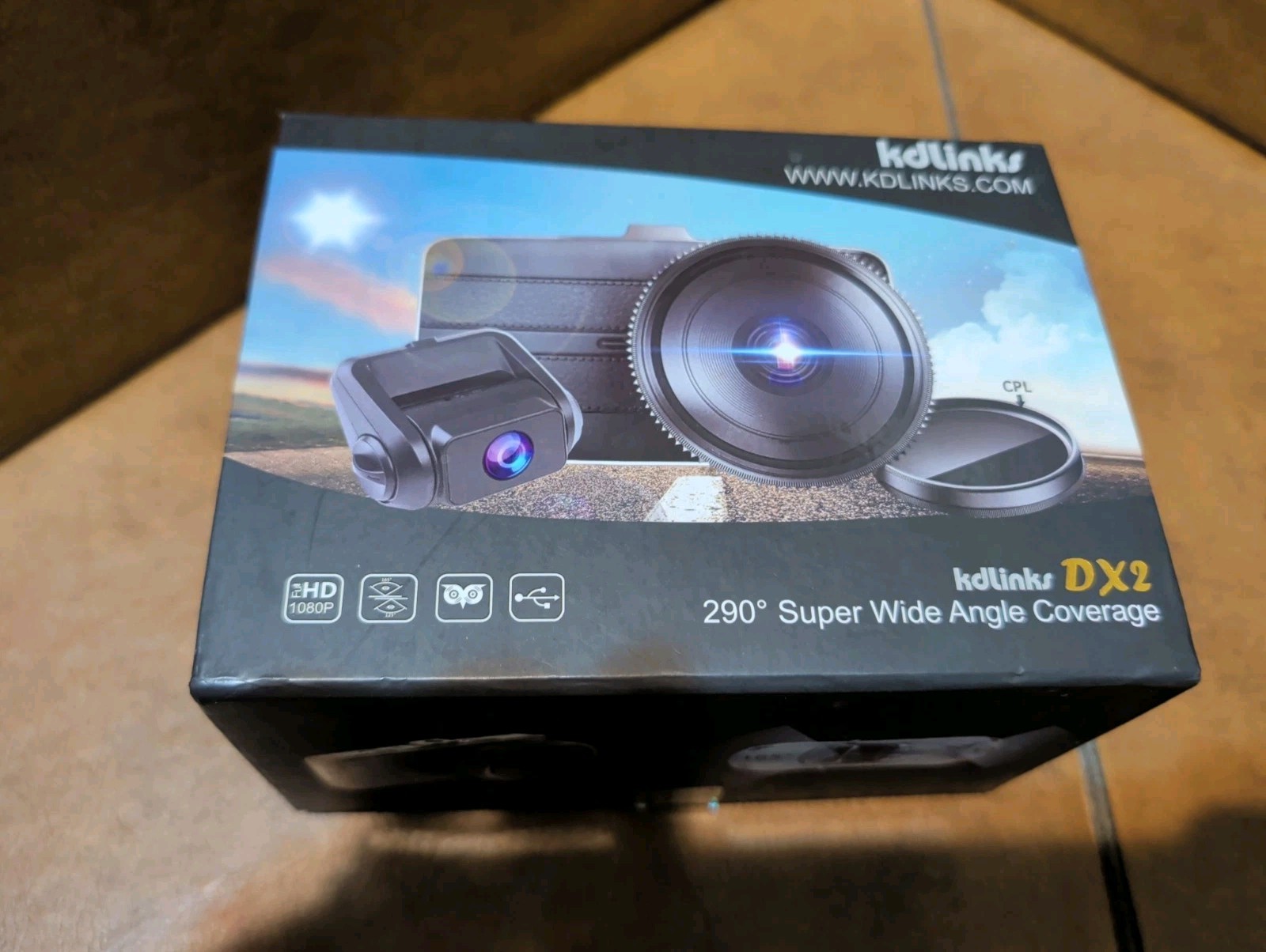 KDLINKS DX2 Car Camcorder DashCam 290* Wide Angle Coverage