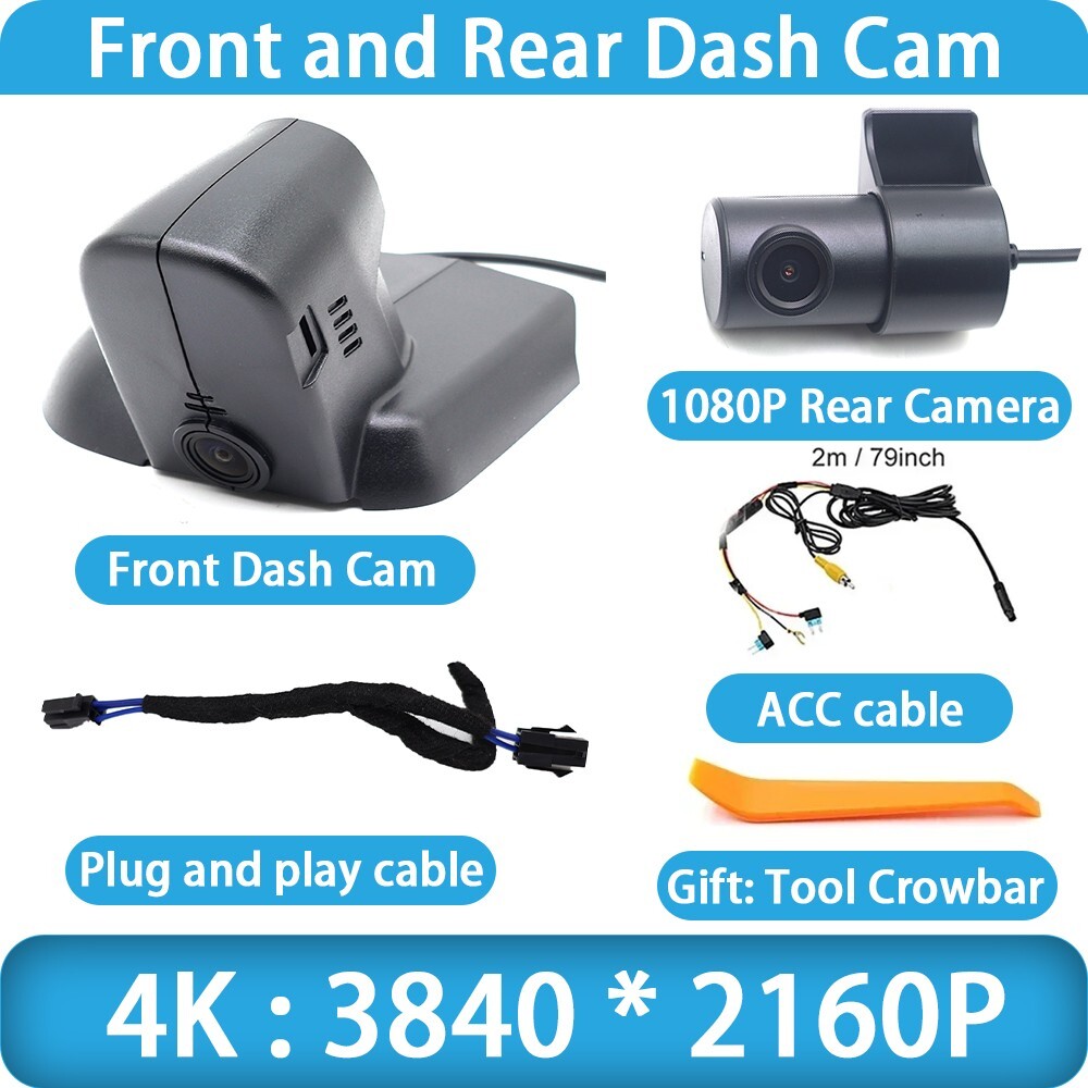 4K UHD Wifi DVR Dash Cam Camera for Tesla Model S 60 P85 70D 85D P85D P90D P100D