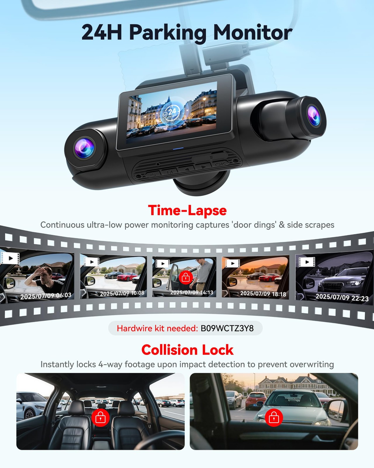 VP40 4 Channel 360° Dash Cam, Dual STARVIS 2, 8 IR Night Vision