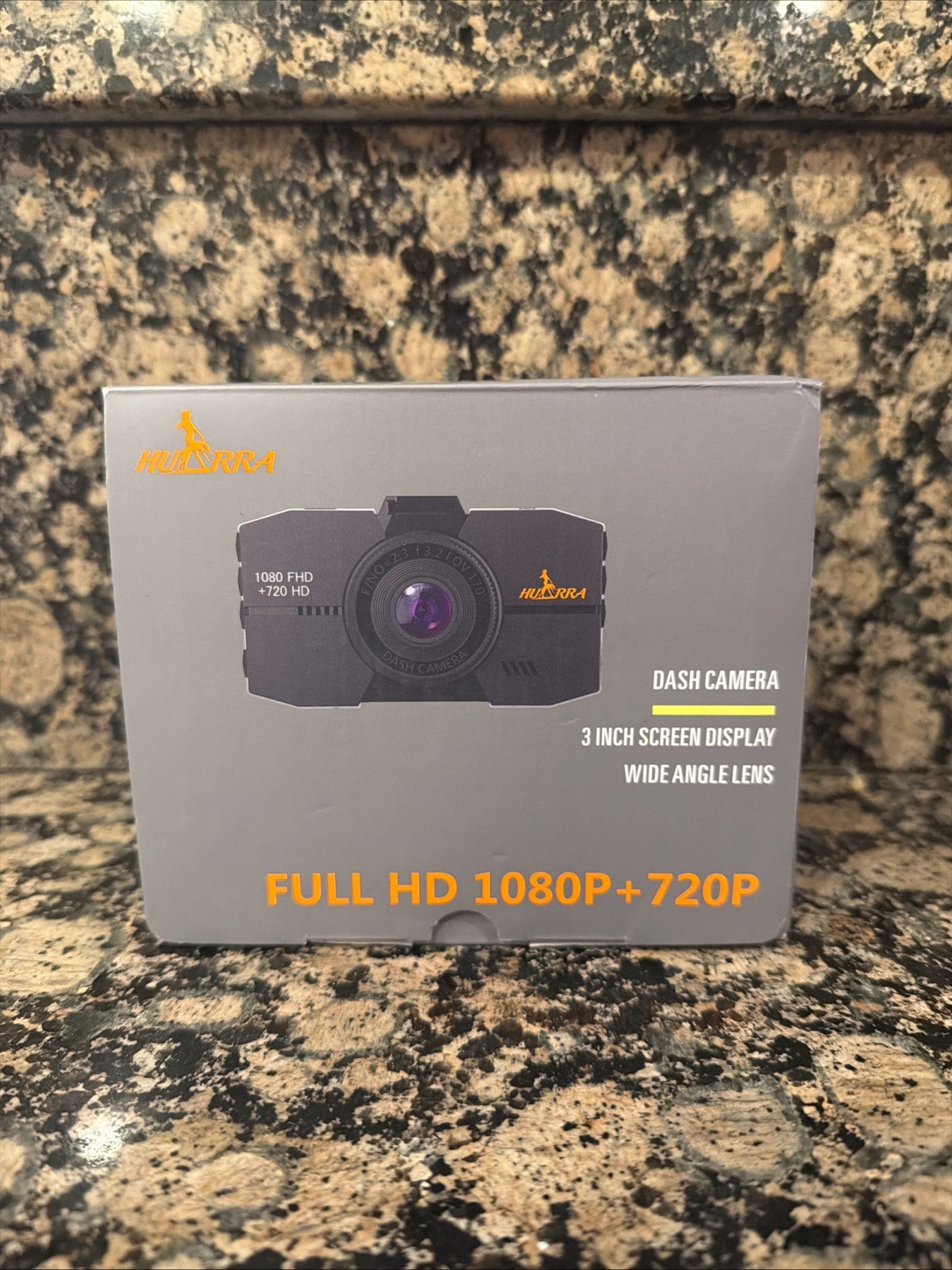 HURRA Black Dash Camera – Full HD 1080P + 720P