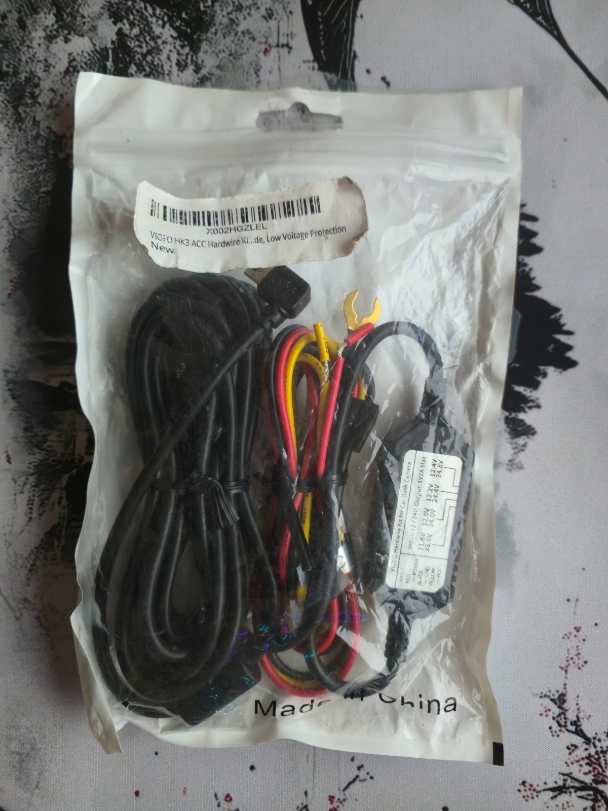 VIOFO HK3 ACC 3-Wire Hardwire Kit – Black/Red/Yellow