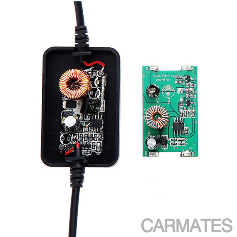 AU 12V-24V DC Power Converter 3.5m cable for toyota hino car camera dvr monitor