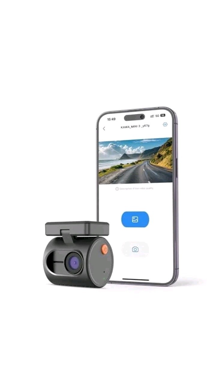 KAWA MINI3 Dash Cam 2K Compact Night Vision Voice Control WiFi G-Sensor