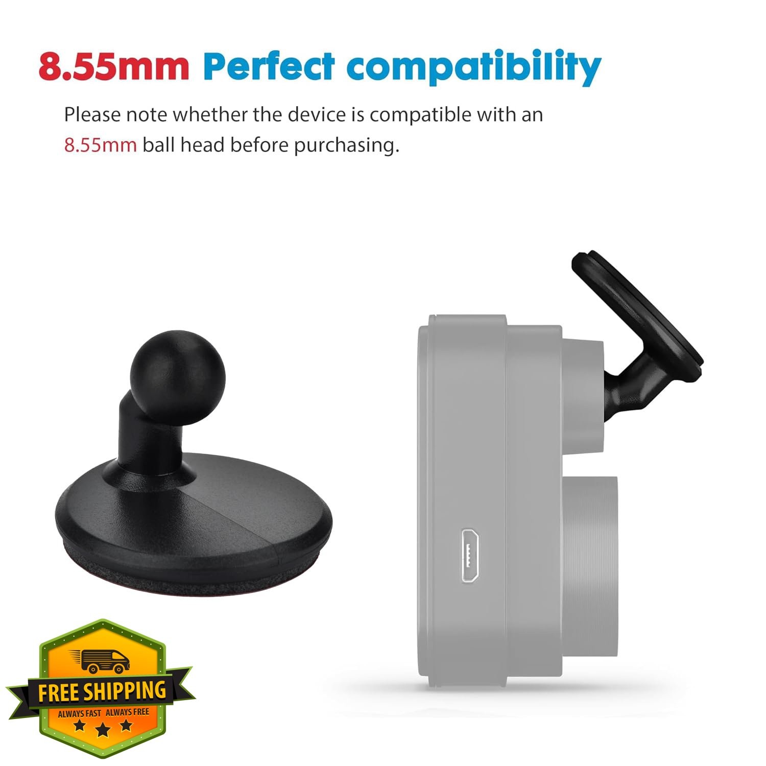 2x Low Profile Adhesive Mount Garmin Dash Cam Mini 2/3