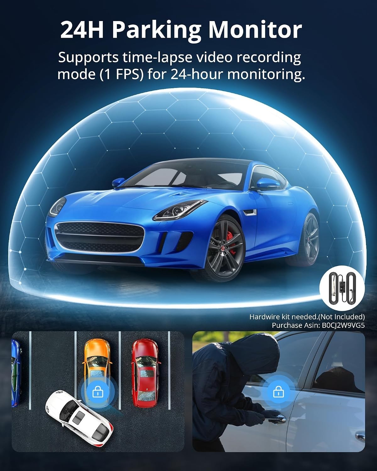 Ultra Clear 4K Front + 1080P Rear Dash Cam
