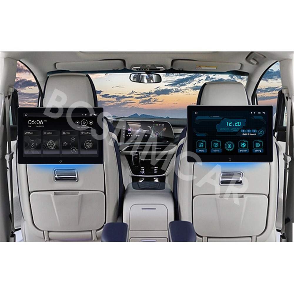 Touch Screen Car Headrest Monitor MP5 Player GPS Rear Seat Monitor Mirror Link