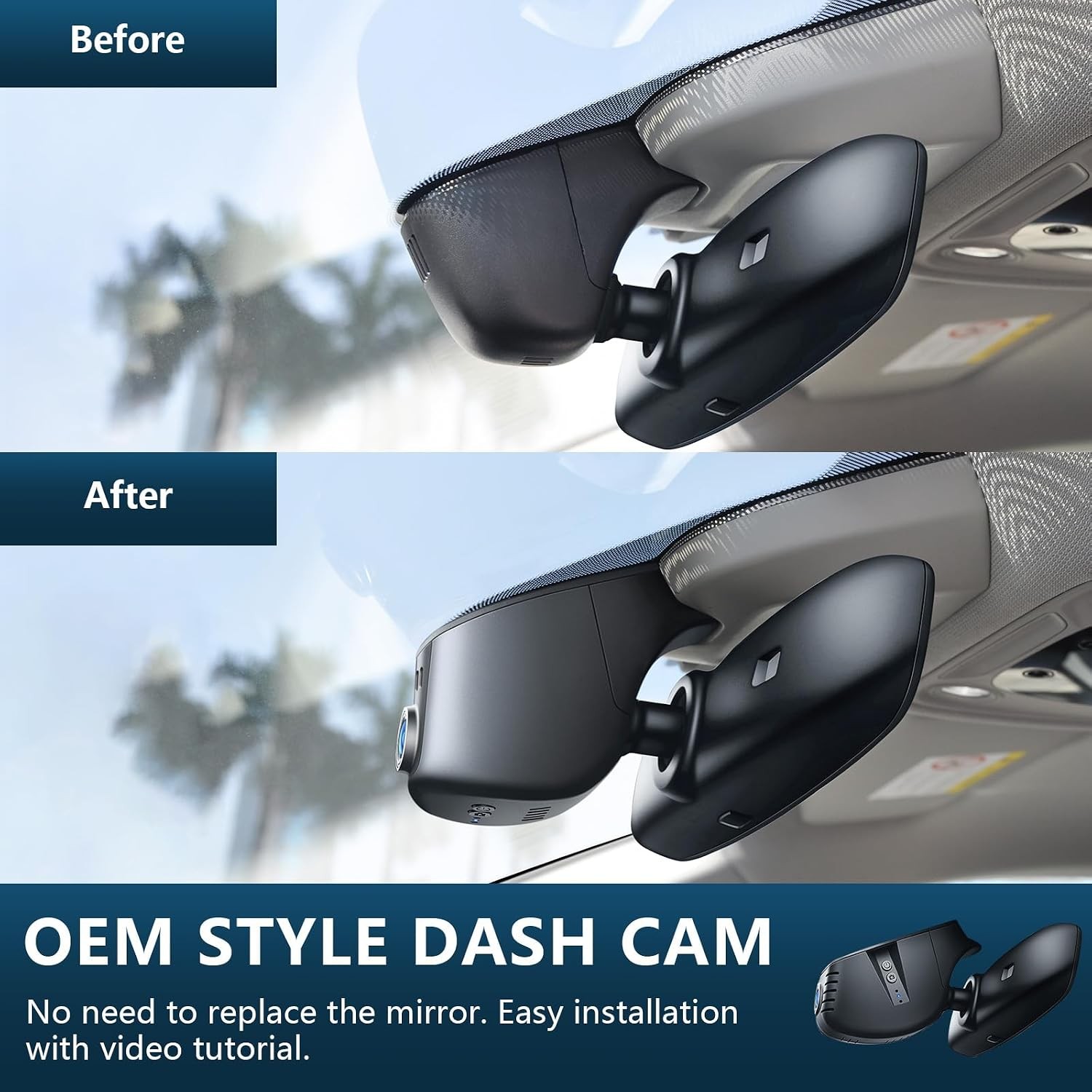 4K Front + 1080P Rear HDR Dash Cam Custom for Audi 2019-2026 A4 A6 Allroad A5 Q5