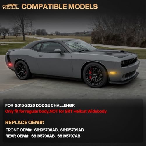 Dynamic Amber Red LED Front Rear Side Marker Lights for 2015 Amber Red Scan