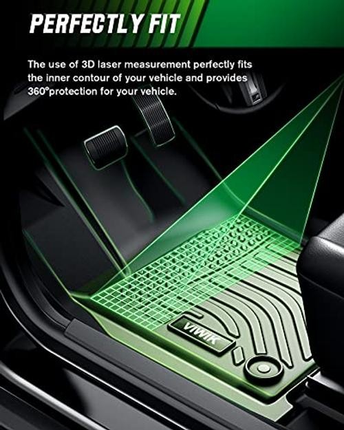 Floor Mats Compatible for 2014 Fit for 2014-2019 Toyota Highlander 7/8 Seat