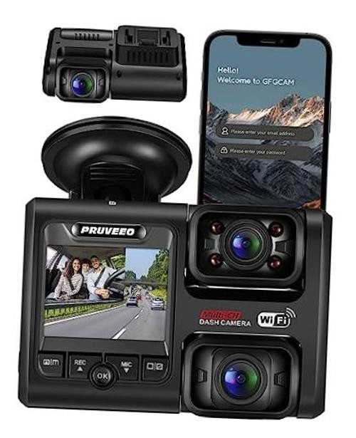 Dash Cam, Front and Inside 1080P Dual FHD Dash Camera for Cars, Novatek